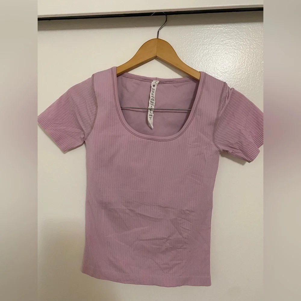 Lululemon Ebb to Street Short-Sleeve Shirt in Velvet Dust